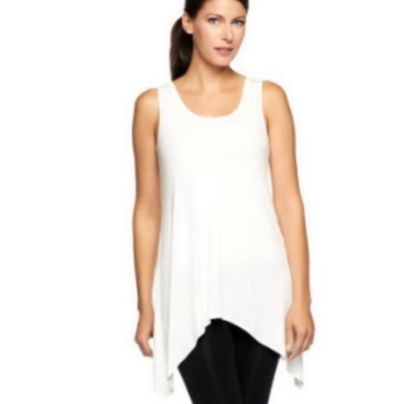 LOGO by Lori Goldstein LAYERS Black Tank Top M - Picture 1 of 6